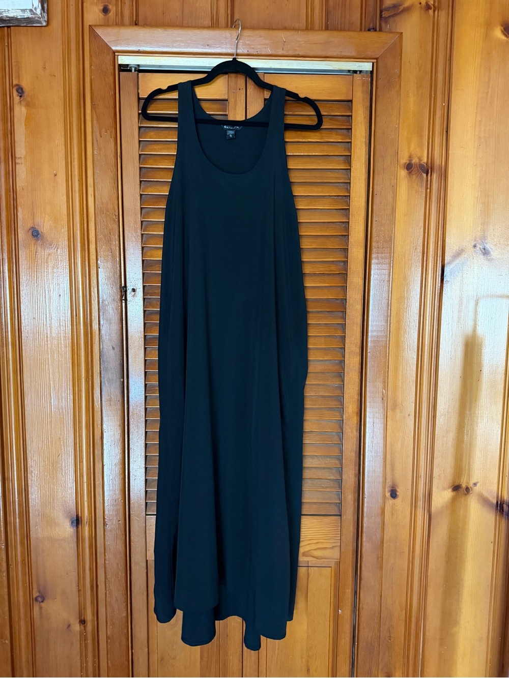 Athleta Black Sleeveless Maxi Tank Dress